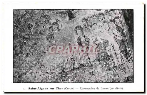 Cartes postales Saint Aignan sur Cher Crypte Resurrection de Lazare (11eme)