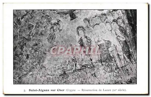 Cartes postales Saint Aignan sur Cher Crypte Resurrection de Lazare (11eme)