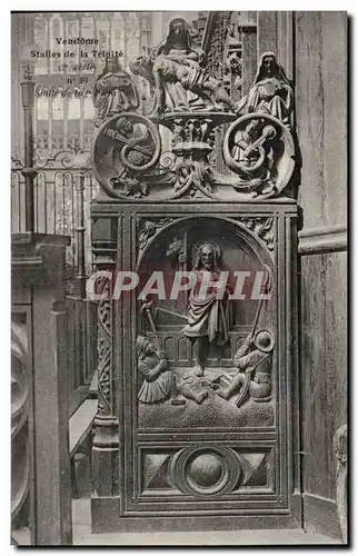 Cartes postales Vendome Eglise de la Trinite Les stalles de la Trinite Stalle de la Pieta