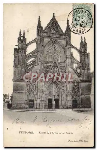 Cartes postales Vendome Facade de l&#39eglise de la trinite