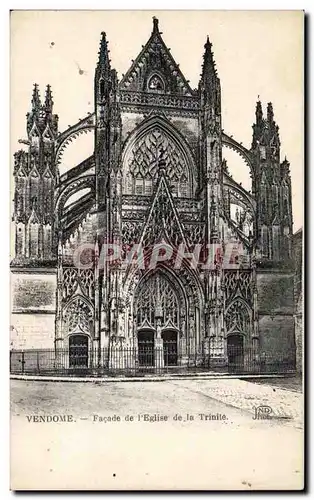 Ansichtskarte AK Vendome Facade de l&#39eglise de la trinite