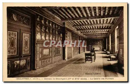 Cartes postales Cellettes Chateau de Beauregard La galerie des portraits