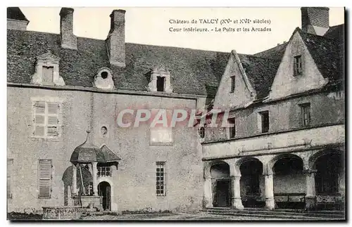 Ansichtskarte AK Environs de Mer Talcy le chateau Cour interieure Le puits et les arcades