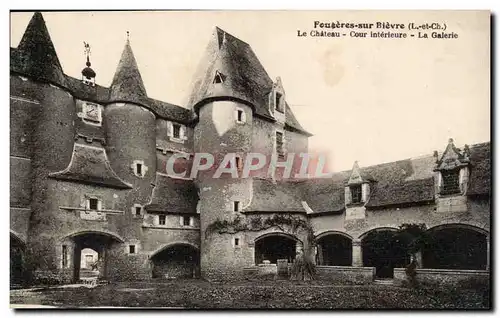 Ansichtskarte AK Fougeres sur Bievre Le chateau Cour interieure La galerie