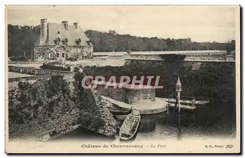 Cartes postales Chateau de Chenonceaux Le port