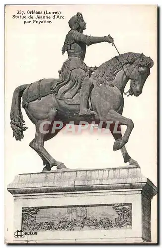 Ansichtskarte AK Orleans Statue de Jeanne d&#39arc par Foyatier