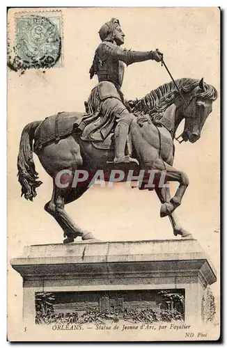 Ansichtskarte AK Orleans Statue de Jeanne d&#39arc par Foyatier