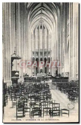 Cartes postales Orleans Interieur de la cathedrale