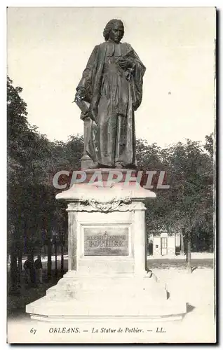 Cartes postales Orleans La statue de Pothier