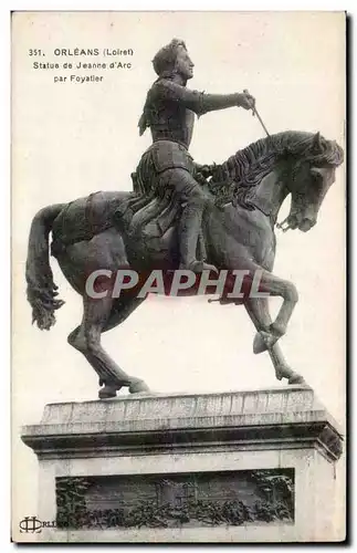 Cartes postales Orleans Statue de Jeanne d&#39arc par Foyatier