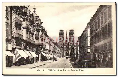 Cartes postales Orleans La rue Jeanne d&#39arc