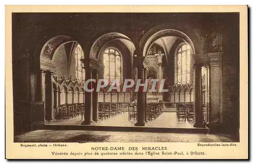 Cartes postales Orleans Notre Dame des Miracles