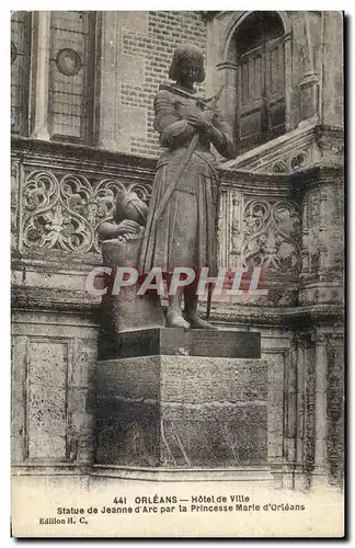 Cartes postales Orleans Statue de Jeanne d&#39arc par la princesse Marie d&#39Orleans