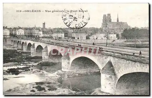 Cartes postales Orleans Vue generale le pont royal