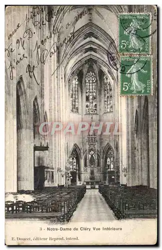 Cartes postales Clery Notre Dame Vue interieure