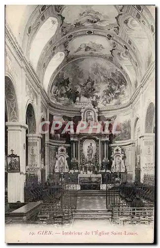 Ansichtskarte AK Gien Interieur de l&#39eglise Saint louis