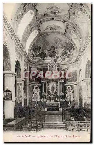 Cartes postales Gien Interieur de l&#39eglise Saint louis