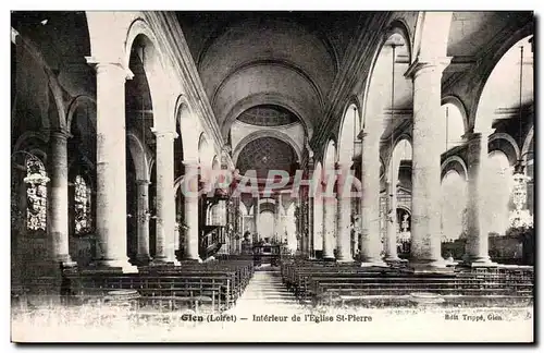 Cartes postales Gien Interieur de l&#39eglise St Pierre