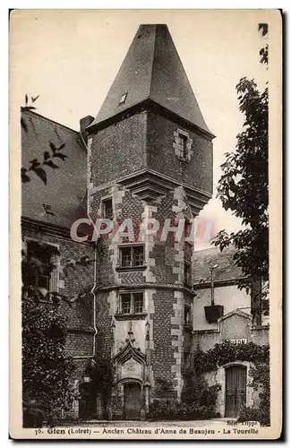 Ansichtskarte AK Gien Ancien chateau d&#39anne de Beaujeu La Tourelle