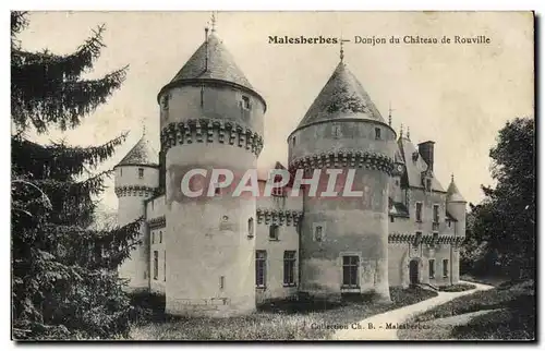 Ansichtskarte AK Malesherbes Donjon du chateau de Rouville