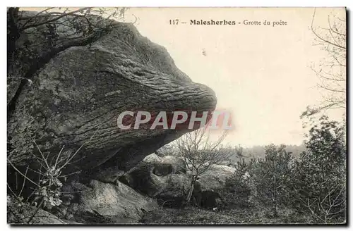 Cartes postales Malesherbes Grotte du poete