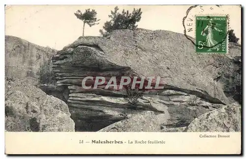 Cartes postales Malesherbes La roche feuilletee