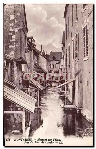 Cartes postales Montargis Maisons sur l&#39eau Rue du pont de Louche