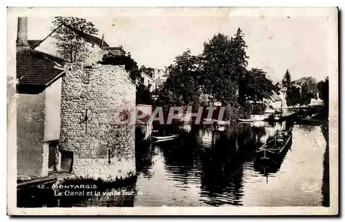 Cartes postales Montargis Le canal et la vieille ville