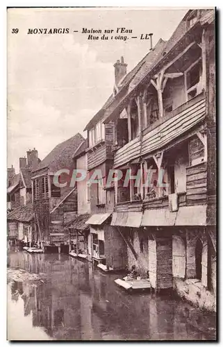 Cartes postales Montargis Maison sur l&#39eau Rue du Loing