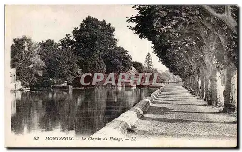 Cartes postales Montargis Le chemin du halage