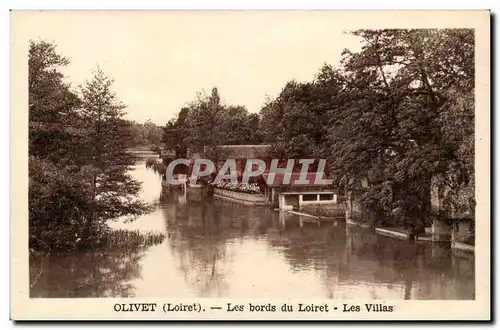 Cartes postales Olivet Les bords du Loiret Les villas