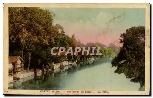 Cartes postales Olivet Les bords du Loiret Les villas