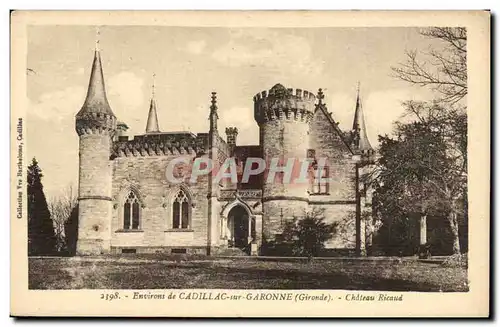 Ansichtskarte AK Environs de Cadillac sur Garonne Chateau Ricaud