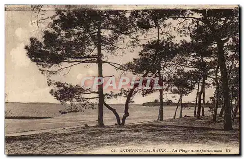 Cartes postales Andernos les Bains La plage aux Quinconces