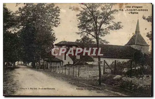 Cartes postales Vieille Saint Girons L'eglise