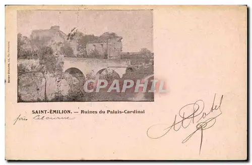 Cartes postales Saint Emilion Ruines du palais Cardinal