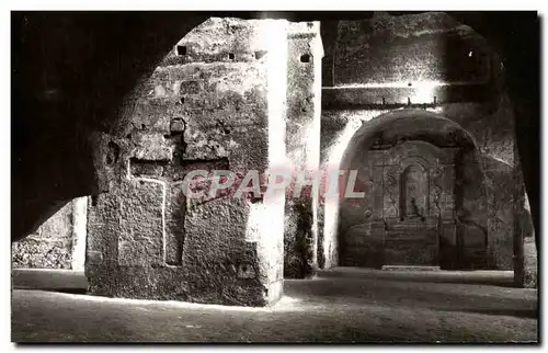 Moderne Karte Saint Emilion Interieur de l&#39eglise Monolithe Chapelle Saint Nicolas