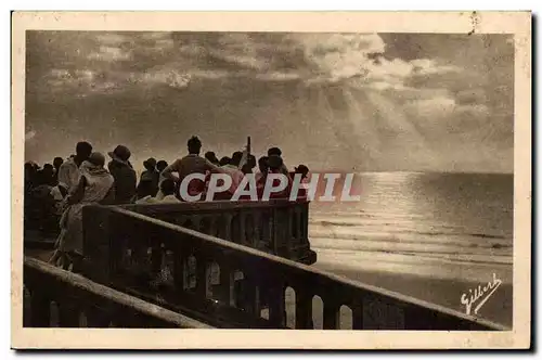 Cartes postales Soulac sur Mer Coucher de soleil vu du ponton