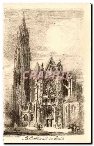 Cartes postales La cathedrale de Senlis