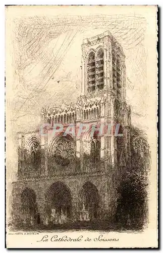 Cartes postales La cathedrale de Soissons