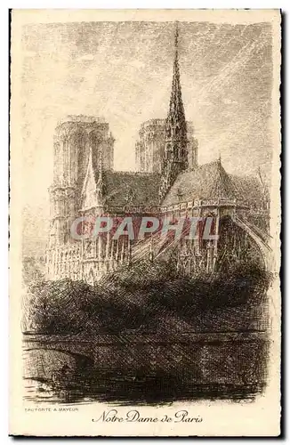 Cartes postales La cathedrale de Paris