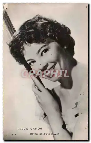 Cartes postales moderne Cinema Acteur Actrice Leslie Caron Metro Goldwyn Mayer