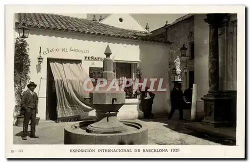 Cartes postales Espagne Spain Espana Exposicion Internacional de Barcelona 1929 El Patio del Farolillo