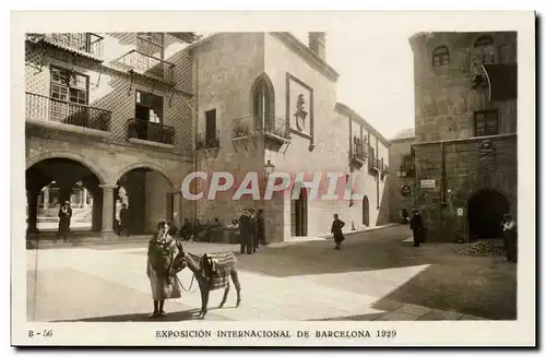 Cartes postales Espagne Spain Espana Exposicion Internacional de Barcelona 1929 Ane Donkey