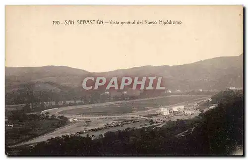 Ansichtskarte AK Espagne Spain Espana San Sebastian Vista general del nuevo Hipodiomo