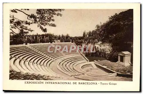 Cartes postales Espagne Spain Espana Exposicion Internacional de Barcelona Teatro Griego