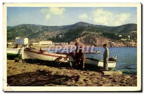 Ansichtskarte AK Espagne Spain Espana Tossa Costa Brava Barcas en la playe