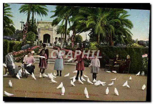 Cartes postales Espagne Espana Spain Sevilla Exposicion Ibero Americana Glorieta de las Palomas