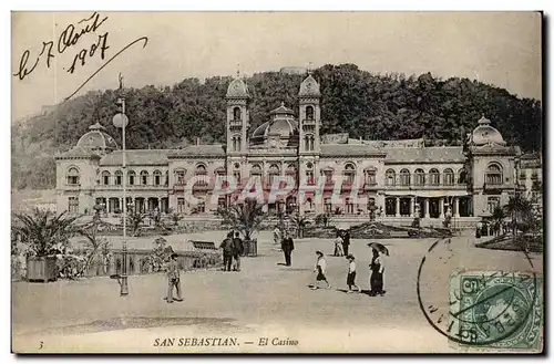 Cartes postales Espagne Spain Espana San Sebastian El casino