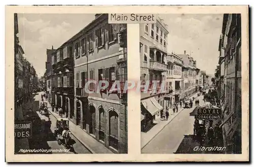 Cartes postales Gibraltar Main street